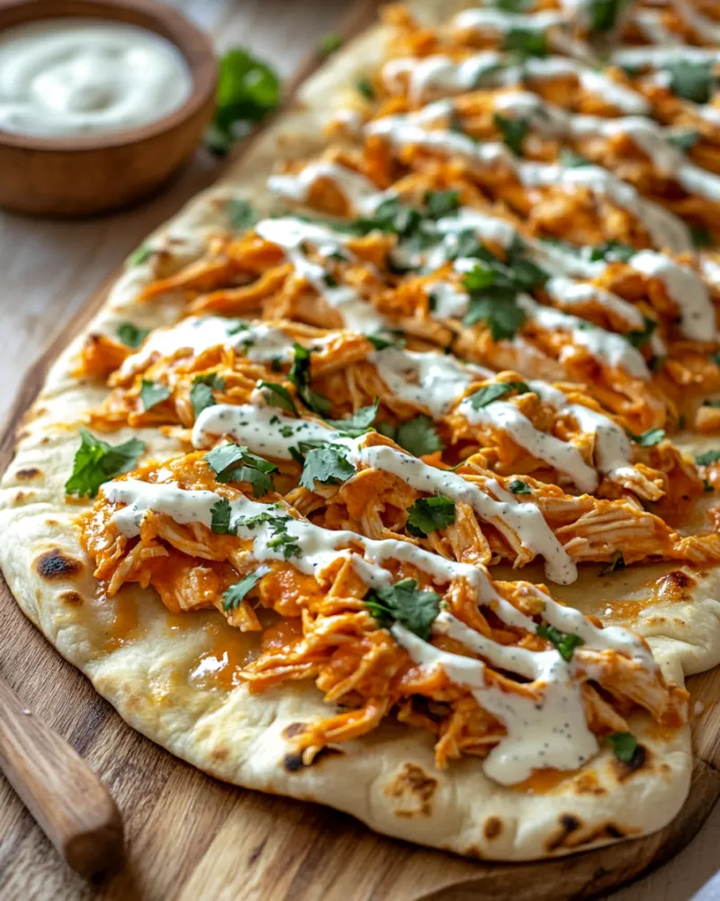 Buffalo Chicken Flatbreads