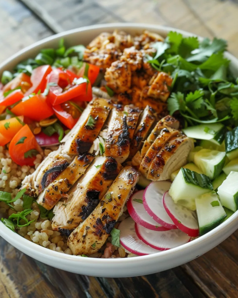 Chicken Shawarma Protein Bowls