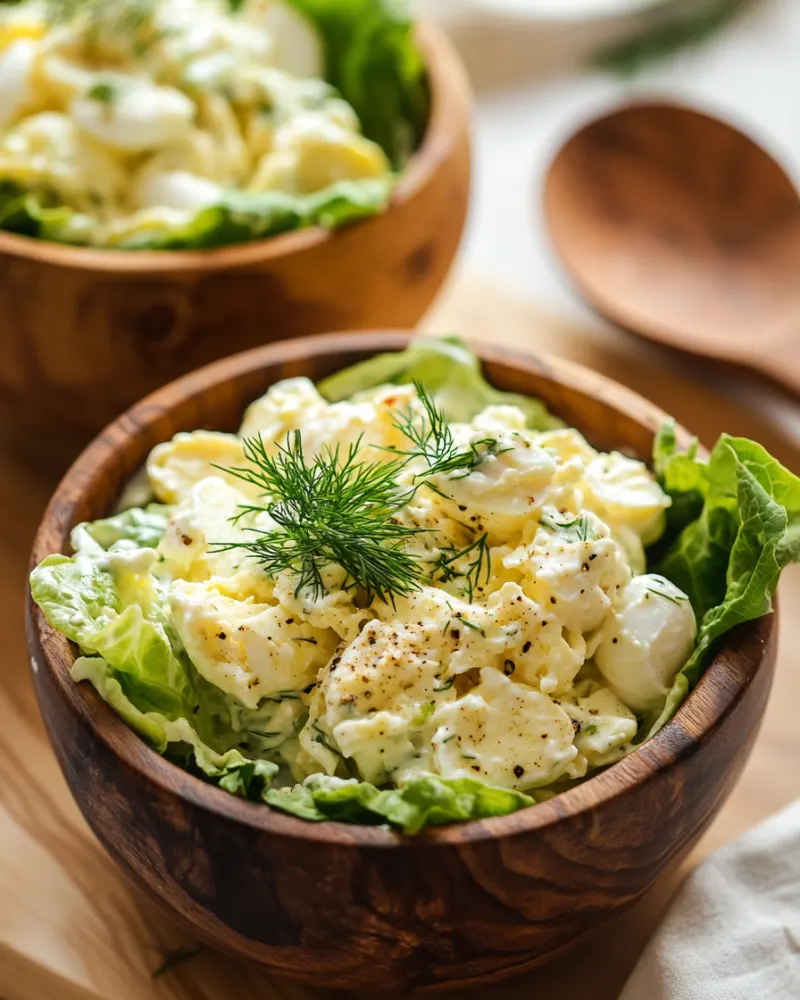 Greek Yogurt Egg Salad Wrap Bowls