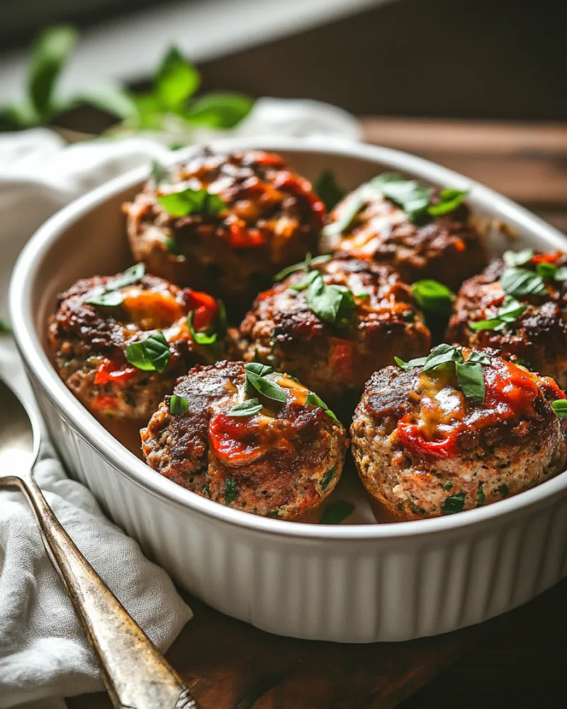 Italian Meatloaf Muffins