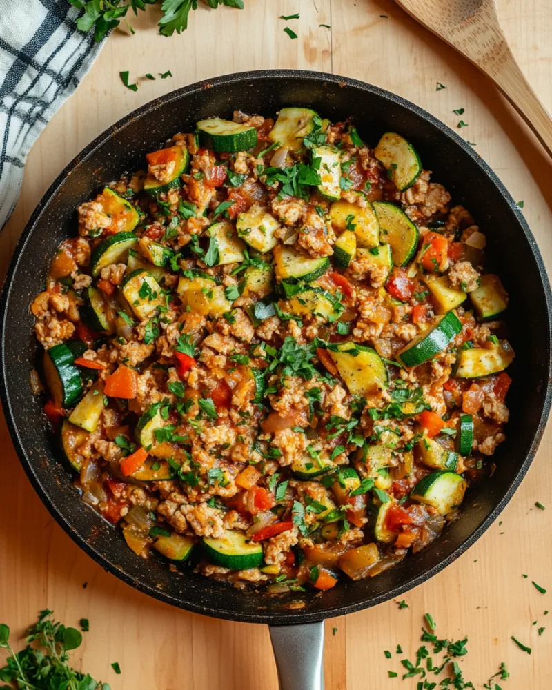 Turkey Zucchini Skillet
