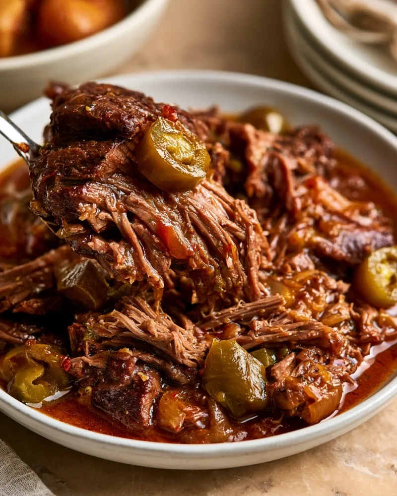 Slow Cooker Mississippi Pot Roast