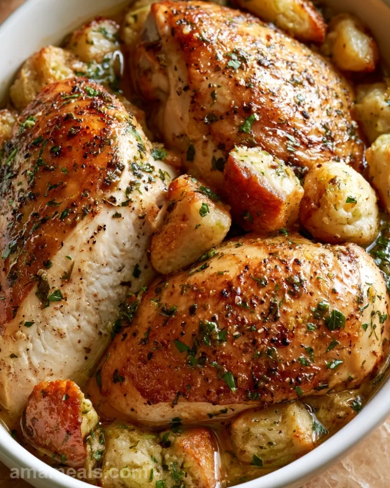 Crockpot Chicken and Stuffing