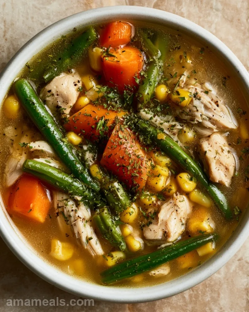 Low Calorie Chicken Vegetable Soup