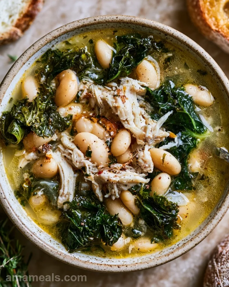 Slow Cooker White Bean Chicken Soup