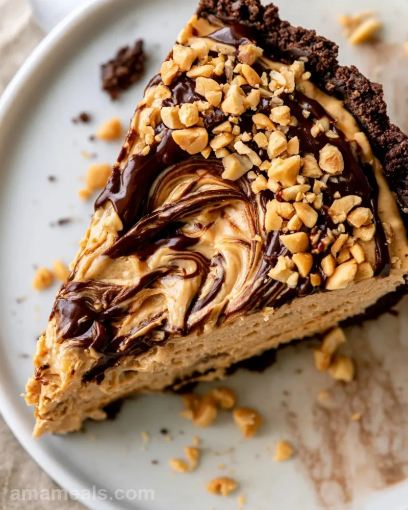 No Bake Peanut Butter Pie