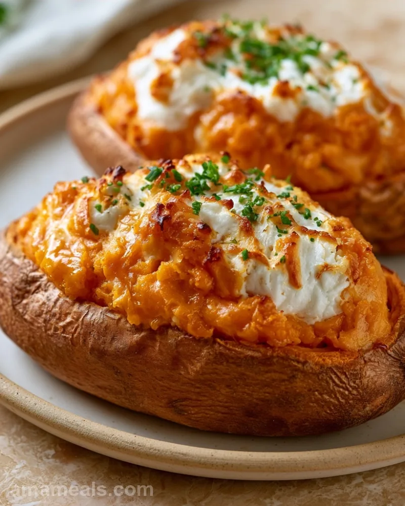 Twice Baked Sweet Potatoes