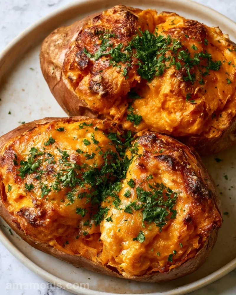 Twice Baked Sweet Potatoes