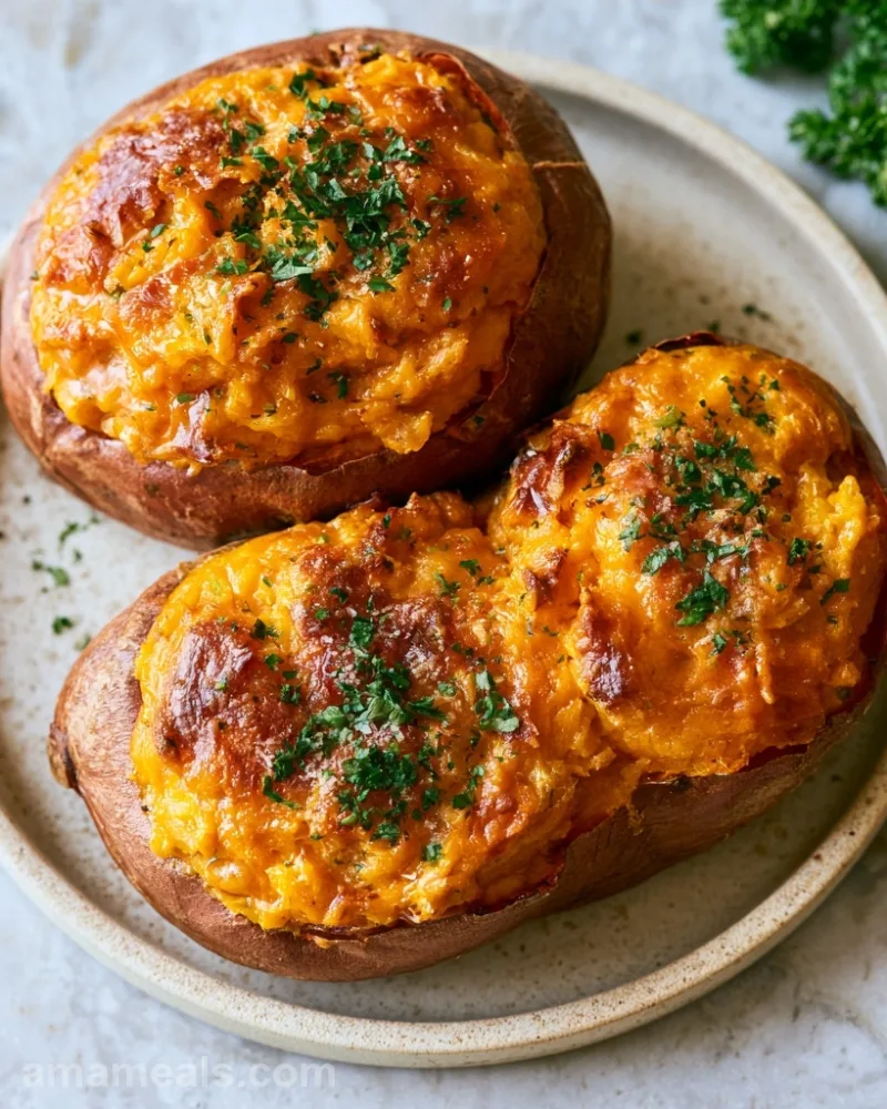 Twice Baked Sweet Potatoes